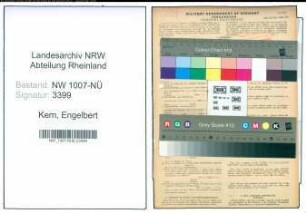 Entnazifizierung Engelbert Kern , geb. 03.11.1920 (Elektriker)