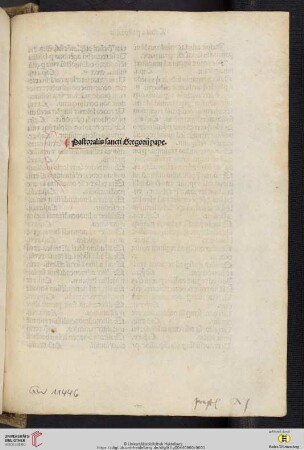 Regula pastoralis.