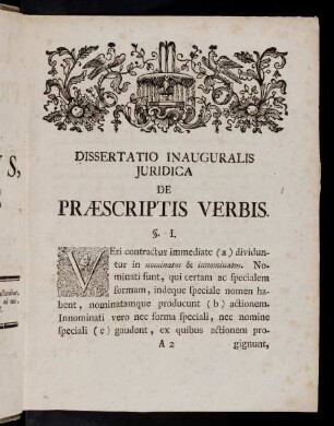 3-16, Dissertatio Inauguralis Juridica De Praescriptis Verbis. Corollaria.