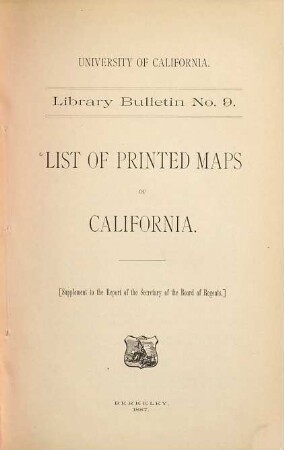 List of printed maps of California