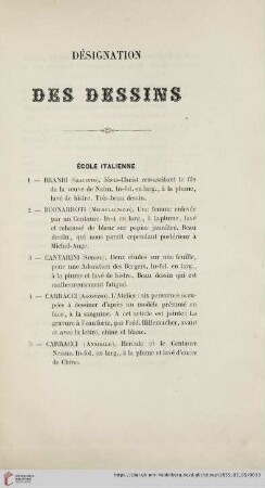 École italienne (Nr.1-19)