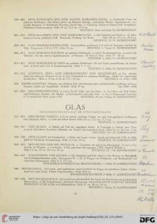 Glas (Nr. 831-862)
