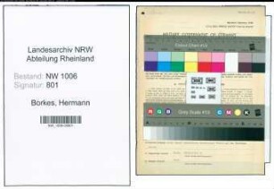 Entnazifizierung Hermann Borkes , geb. 09.10.1904 (Landwirt)
