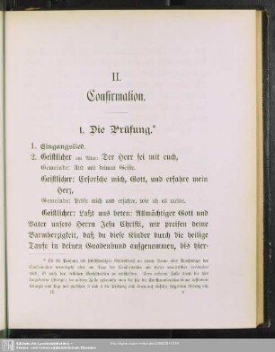II. Confirmation