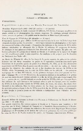 Chronique (Juillet-Décembre 1963)