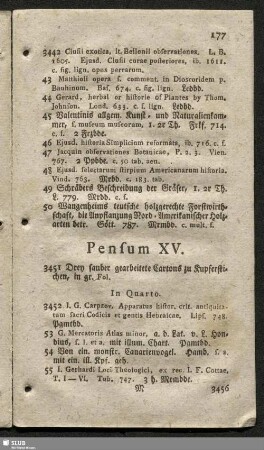 Pensum XV