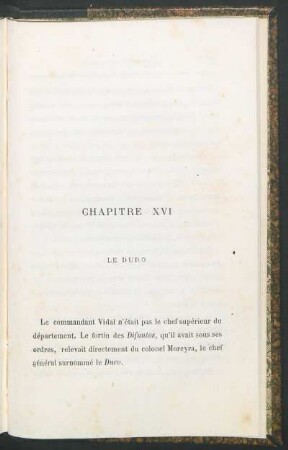 Chapitre XVI - Le duro