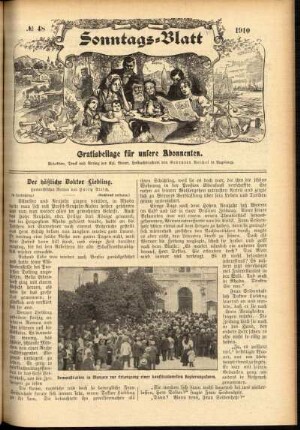 Ausgabe vom Sonntag, den 27. November 1910.
