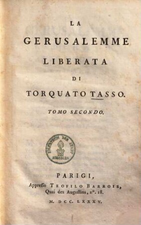 La Gerusalemme Liberata, 2