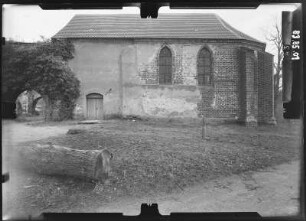 Himmelpfort (Fürstenberg/Havel-Himmelpfort). Ehem. Zisterzienserkloster. Klosterkirche (Baubeginn A. 14. Jh.). Ansicht von Süden