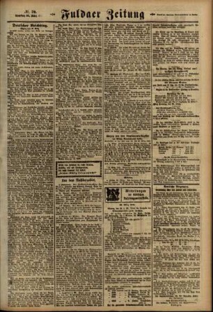 Zweite Ausgabe vom Samstag, den 23. März 1918.