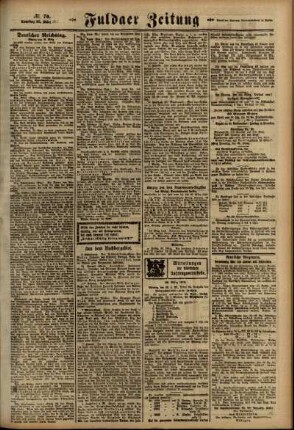 Zweite Ausgabe vom Samstag, den 23. März 1918.