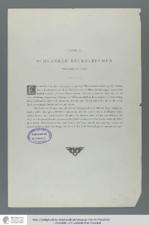 Tafel 4: Schlanker Buckelbecher