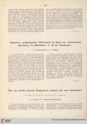 19: Über das grösste deutsche Wappenwerk, genannt "der neue Siebmacher"