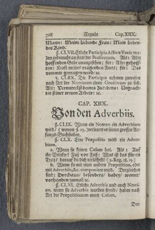 Cap. XIIX. Von den Adverbiis.
