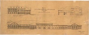 Fischer, Theodor; Baden-Baden; Restaurant Konversationshaus - Ansichten, Schnitt