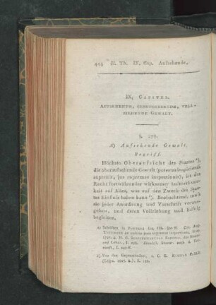 IX. Capitel. Aufsehende, gesetzgebende, vollziehende Gewalt