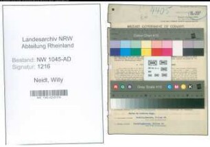 Entnazifizierung Willy Neidt , geb. 21.06.1889 (Schuhmacher)