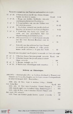 Brieven en Rekeningen