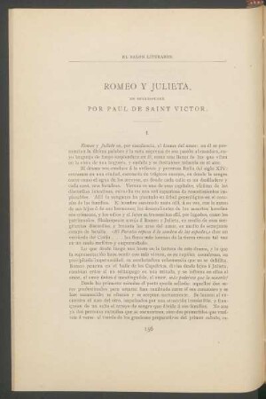 Romeo y Julieta, de Shakespeare