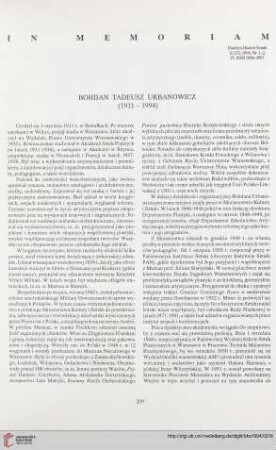56: Bohdan Tadeusz Urbanowicz : (1911-1994)