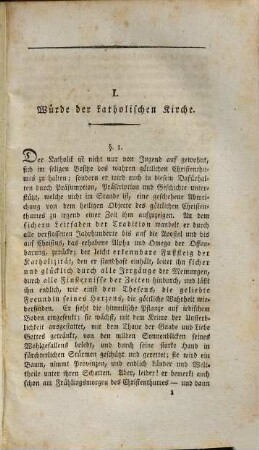 Würde und Hoffnung der katholischen Kirche mit Rücksichtnahme auf die protestantische Kirche