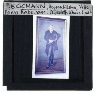 Beckmann, Bildnis Hanns Rabe