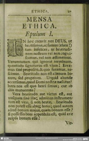 Mensa Ethica
