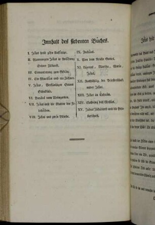 Innhalt des siebenten Bûches.