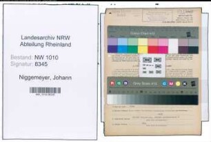 Entnazifizierung Johann Niggemeyer , geb. 23.08.1906 (Richtmeister)