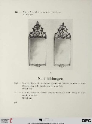 Nachbildungen (Nr. 230-310)