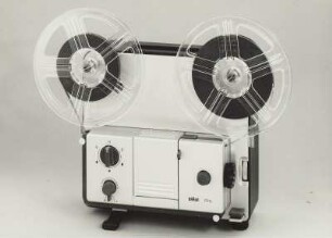 Braun Filmprojektor "FP 5" von Robert Oberheim mit Isco-Göttingen Objektiv "Vario-Kiptagon"