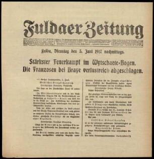 Ausgabe vom Dienstag, den 05. Juni 1917.