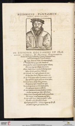 Heinricvs Pantaleon Anno Aetatis LVI