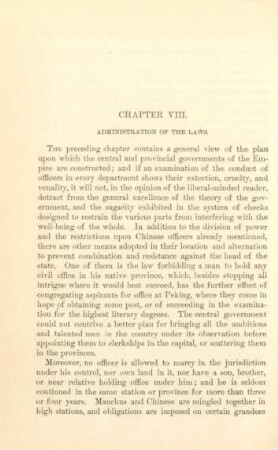 Chapter VIII. Administration of the laws