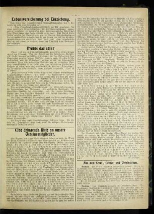 ¬Eine¬ dringende Bitte an unsere Vereinsmitglieder