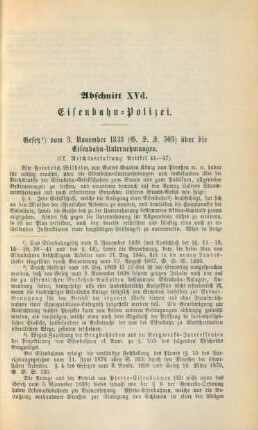 Abschnitt XVd. Eisenbahn-Polizei