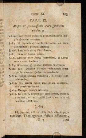 213-222, Caput IX. Aliqua ex probatissimis opera speciatim recensentur.