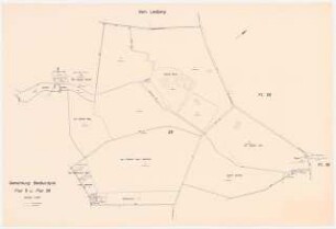 Restaurierung des Landschaftsparks Schloss Dyck, Jüchen: Katasterplan 1:2000
