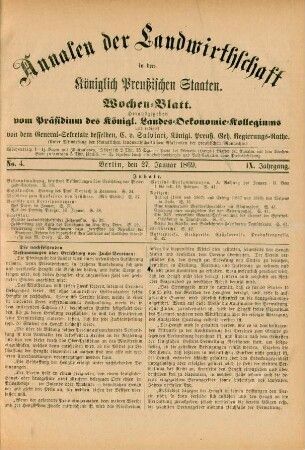 No. 4. Berlin, den 27. Januar 1869. IX. Jahrgang.