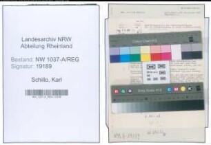 Entnazifizierung Karl Schillo , geb. 28.03.1904 ()