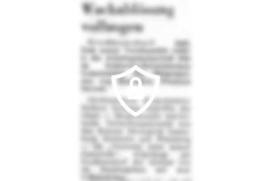 Wachablösung vollzogen