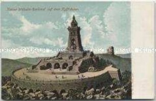 Ansicht des Kyffhäuser-Denkmals nach einer Zeichnung
