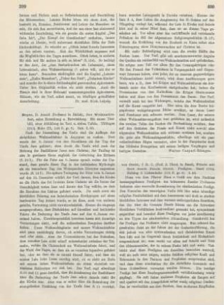 399-400 [Rezension] Meyer, Arnold, Das Weihnachtsfest