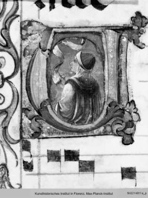Historisierte Initiale: Prophet - Graduale Carmelitano