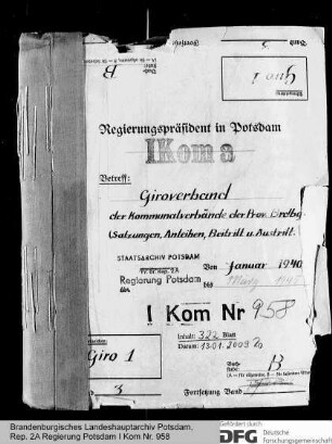 Giroverband der kommunalen Verbände der Provinz Brandenburg