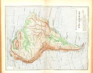 Physikalisch-Ethnographische-Karte von Süd-Amerika