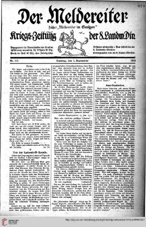 Hefte 111-113, September 1918
