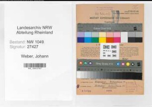 Entnazifizierung Johann Weber , geb. 14.04.1904 (Bahnsekretaer)
