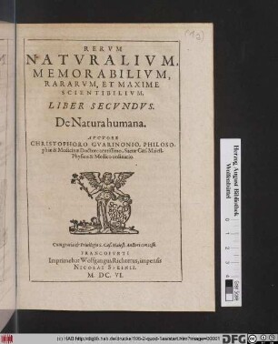 De Natura humana